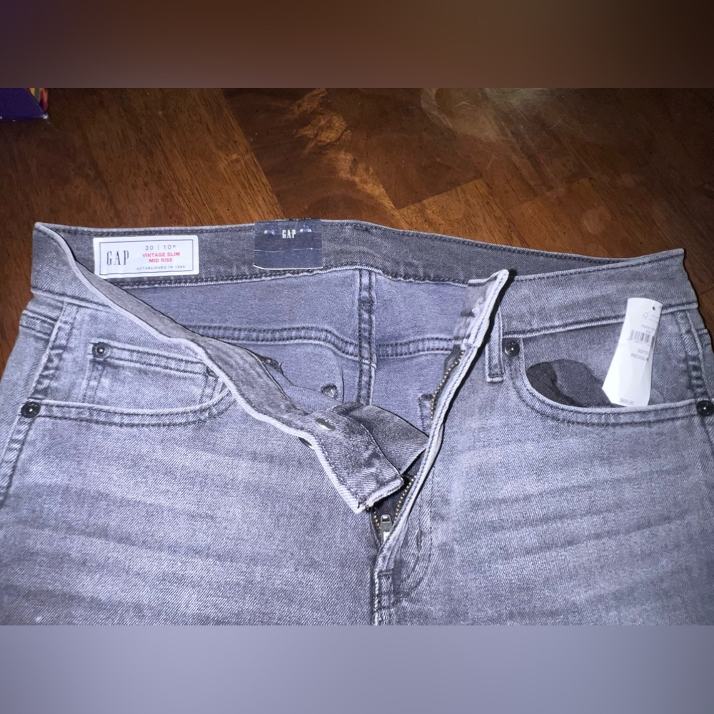 Gap grey jeans size 10 length 30